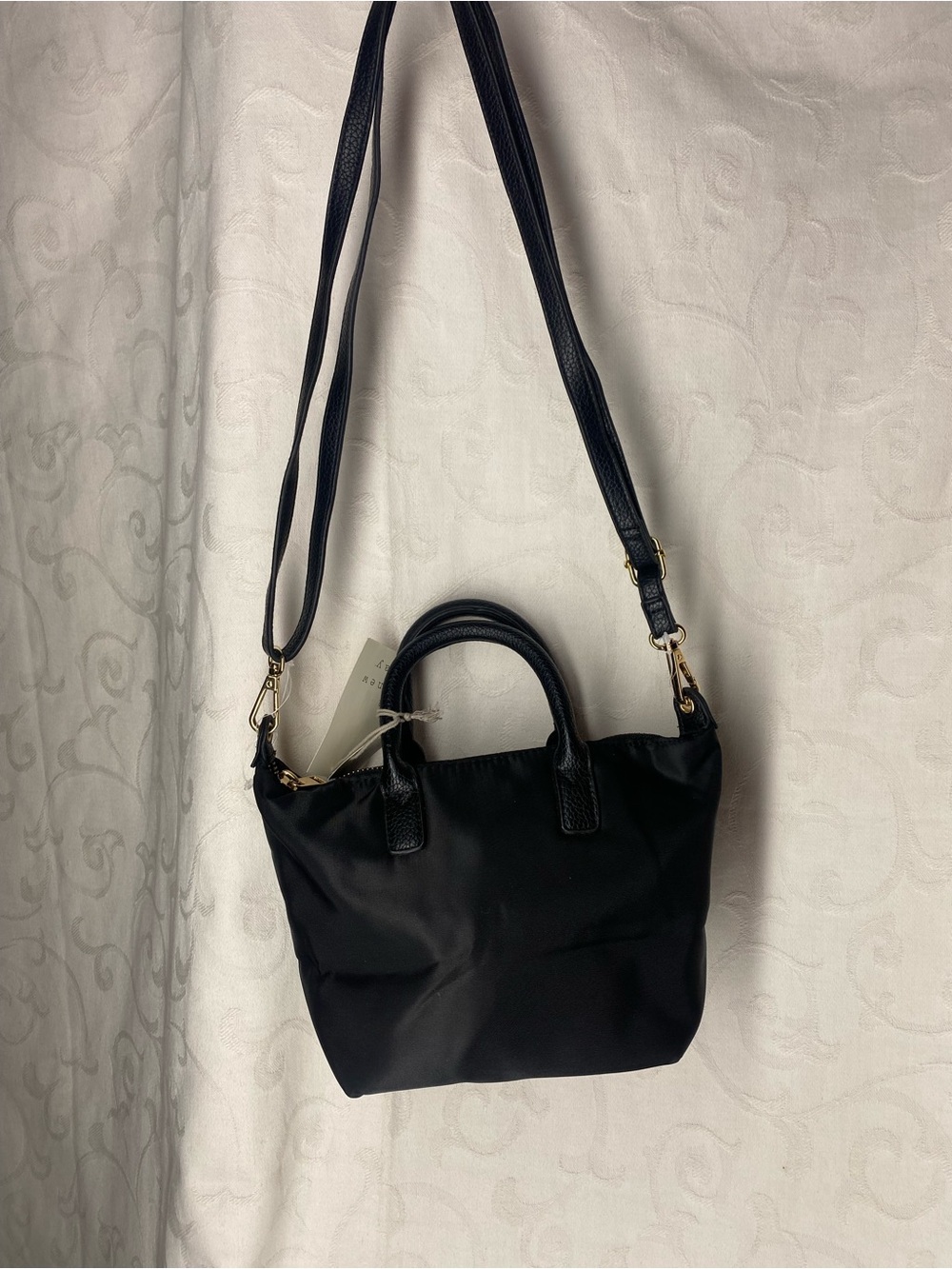 NWT A New Day Black Nylon Tote Crossbody